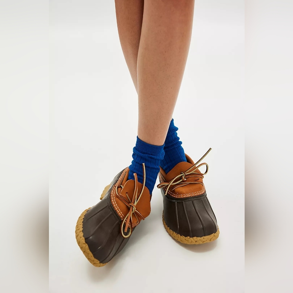 L.L.Bean Leather Rubber Mocs - Picture 6 of 15